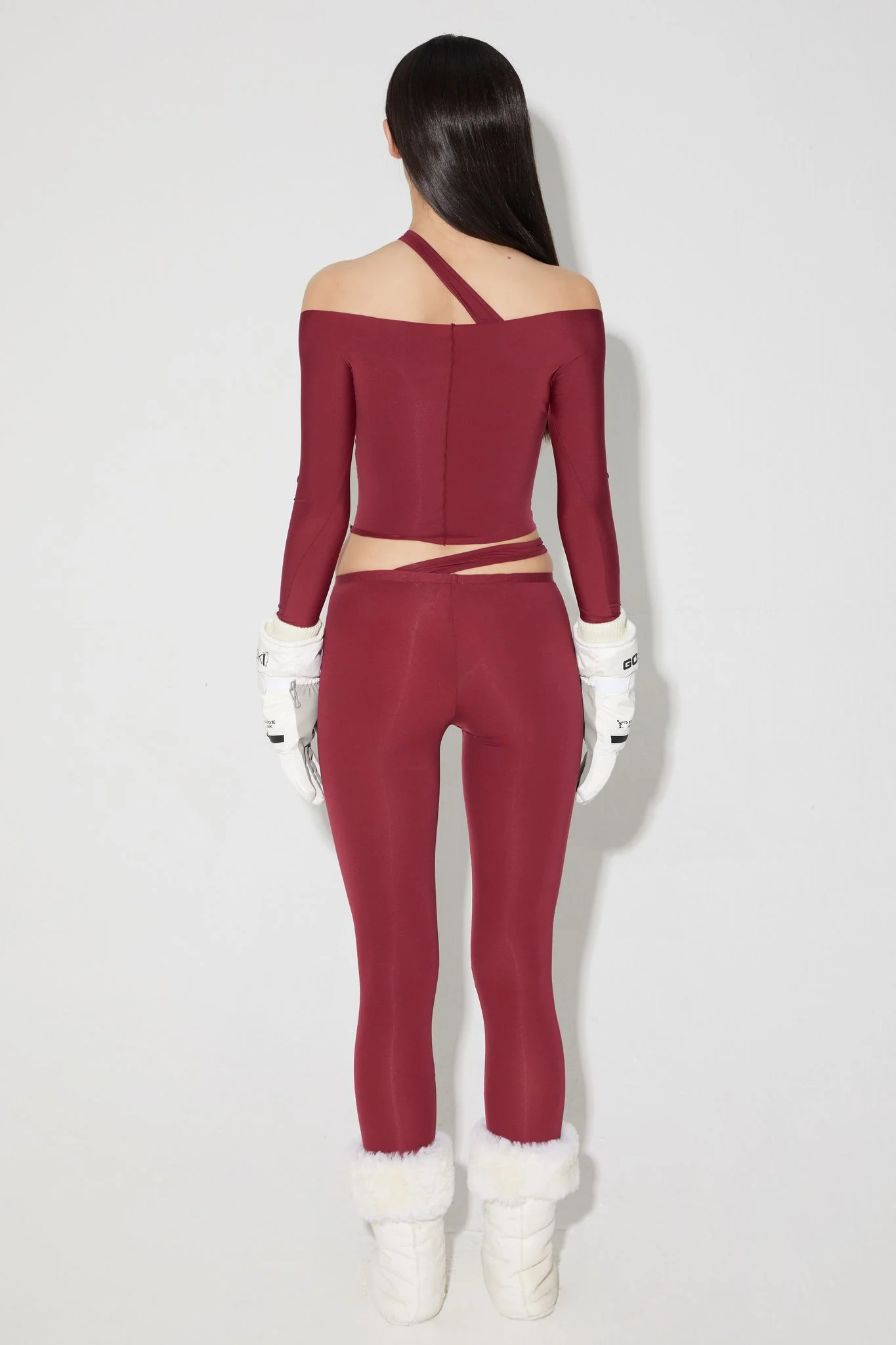 Hiko Leggings - Burgundy - Image 5